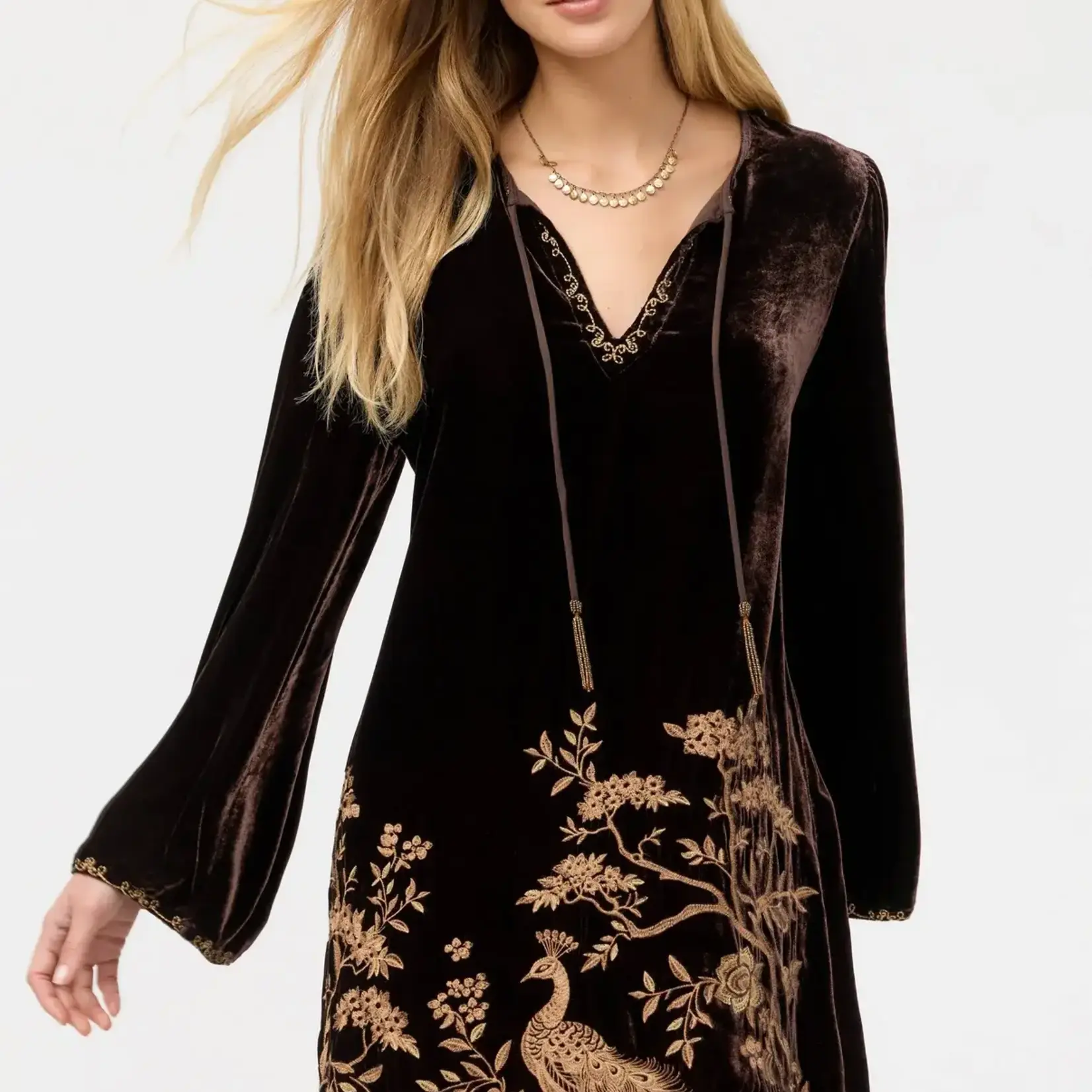 Johnny Was KIMONO SLEEVE RELAXED DRESS - MOLLY