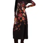Johnny Was THE JANIE FAVORITE LONG SLEEVE MIDI DRESS- BECKETT