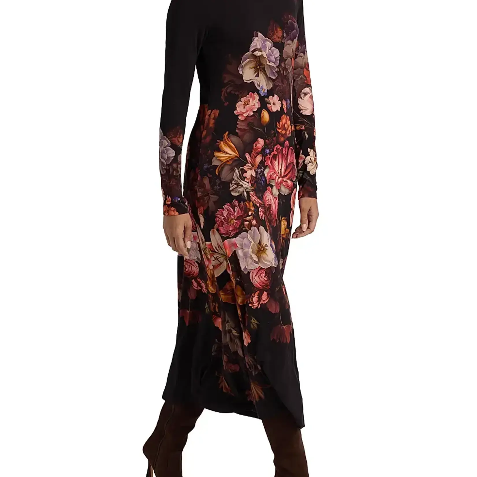 Johnny Was THE JANIE FAVORITE LONG SLEEVE MIDI DRESS- BECKETT