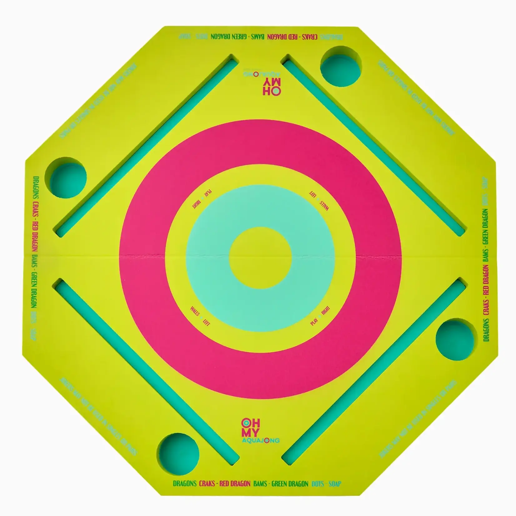 Oh My Mahjong Green Aqua Jong Pool Mat