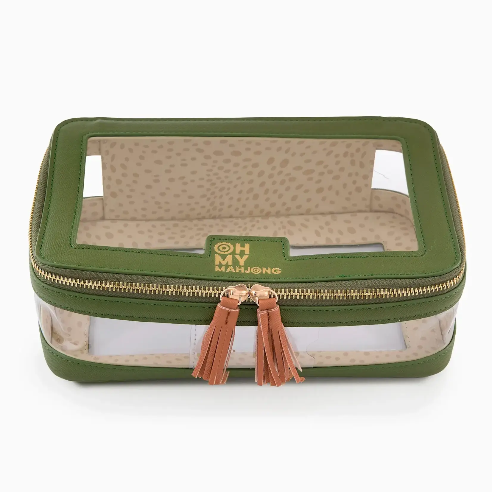 Oh My Mahjong Olive Tile Storage Bag