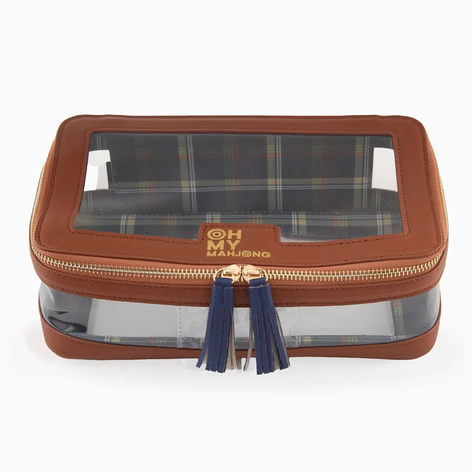 Oh My Mahjong Cognac Tile Storage Bag