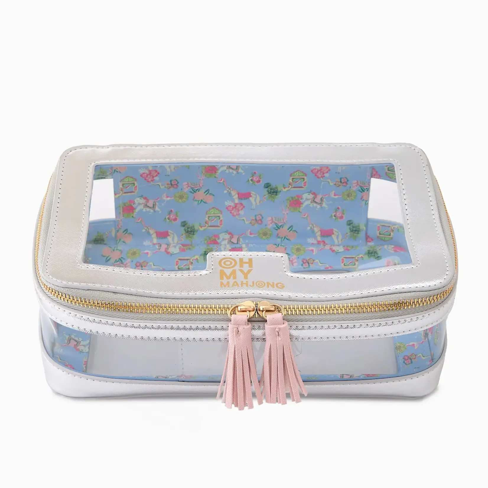 Oh My Mahjong Silver Tile Storage Bag