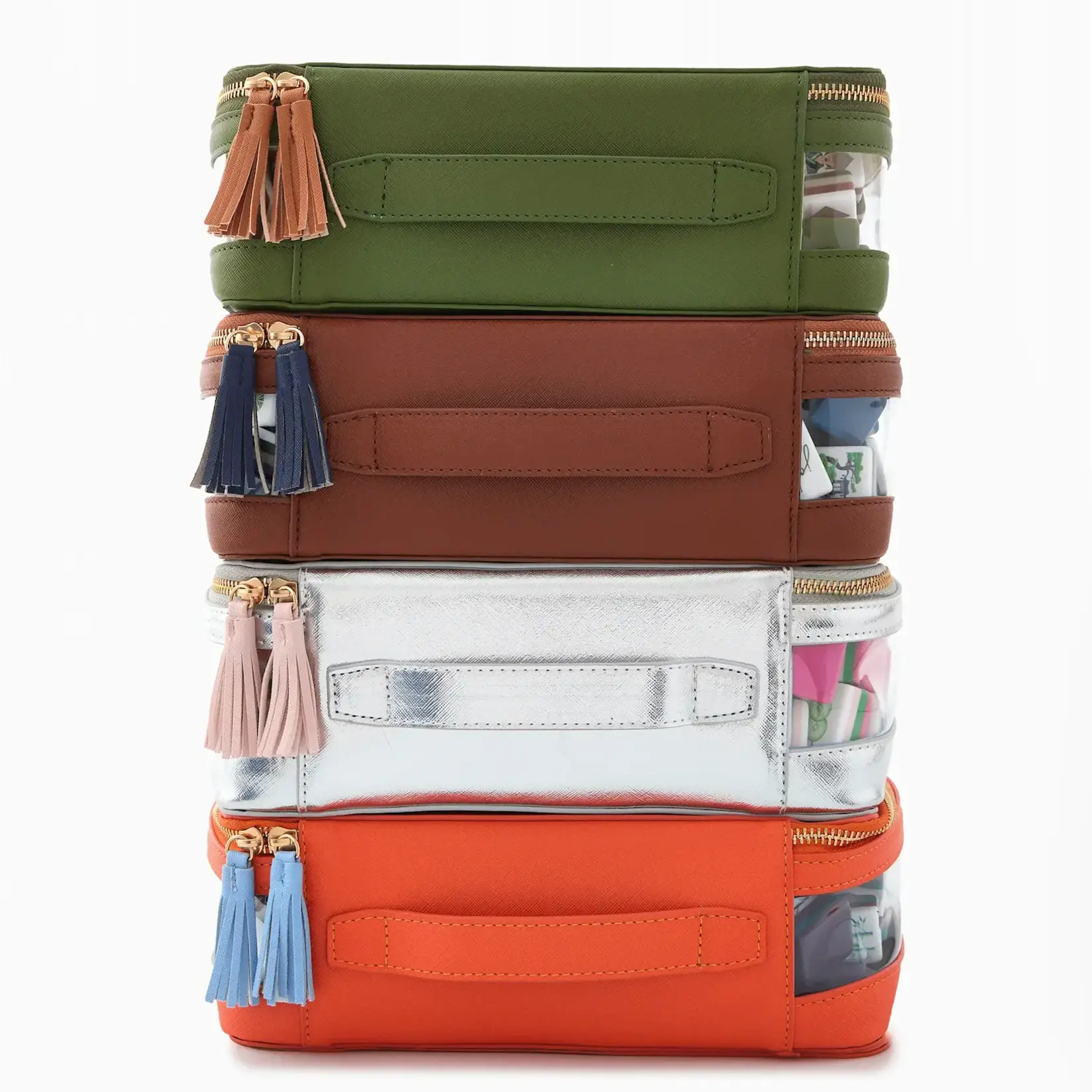 Oh My Mahjong Silver Tile Storage Bag