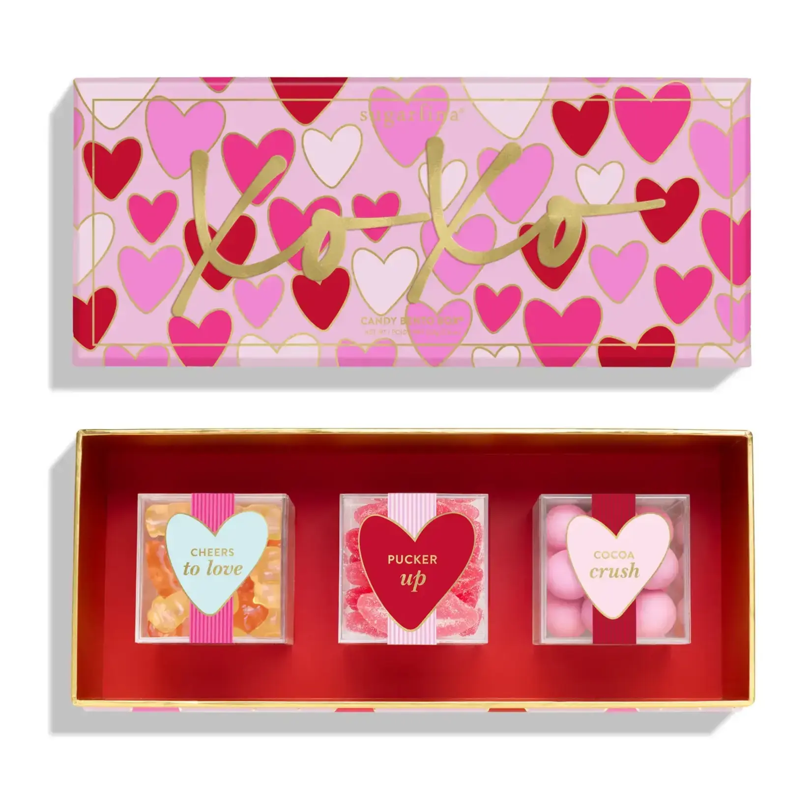Sugarfina Valentine's Day 2026 Xoxo 3pc Bento Box