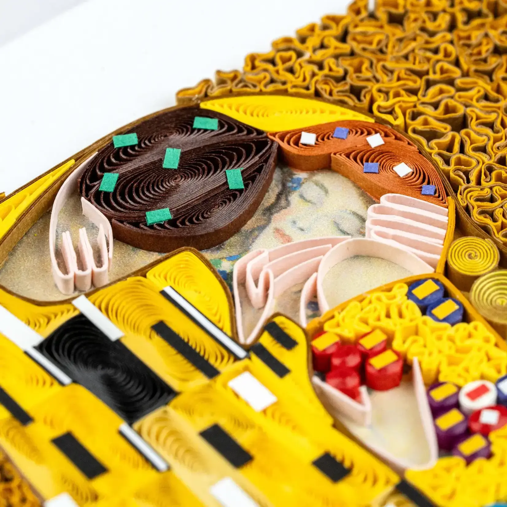 Quilling Card Artist Series - Quilled The Kiss, Klimt Greeting Card