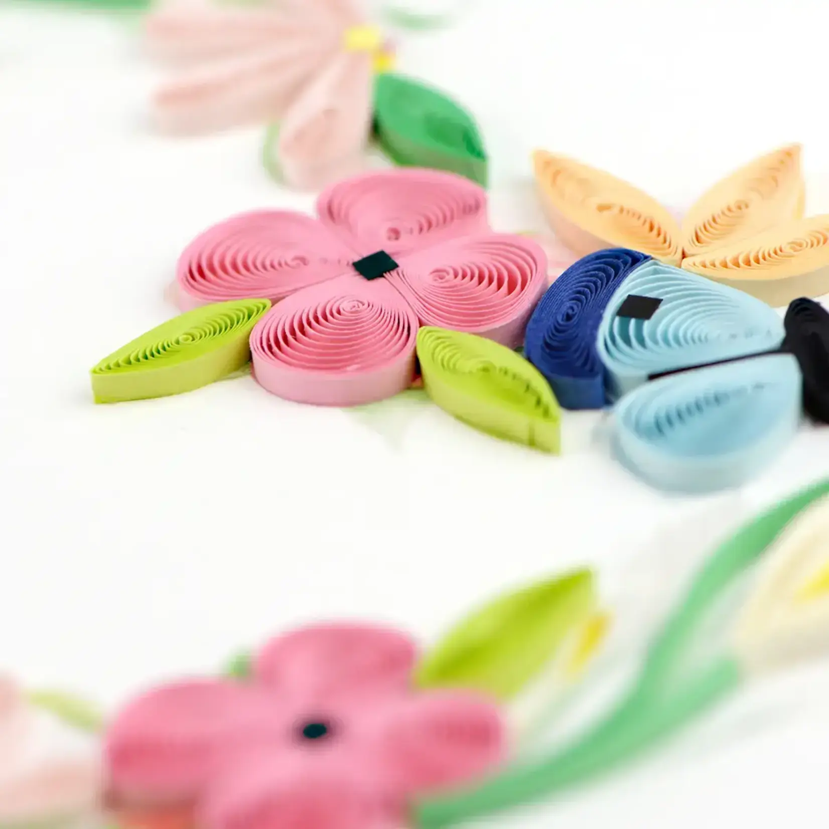 Quilling Card Floral Heart