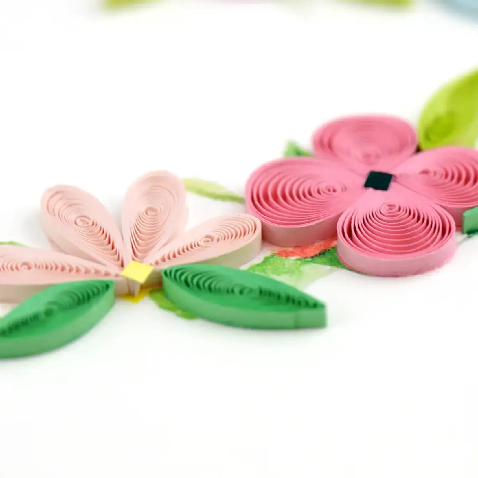 Quilling Card Floral Heart