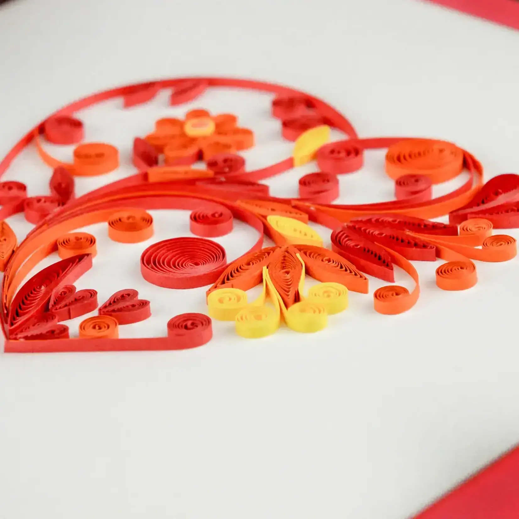Quilling Card Heart Quilled Love Card