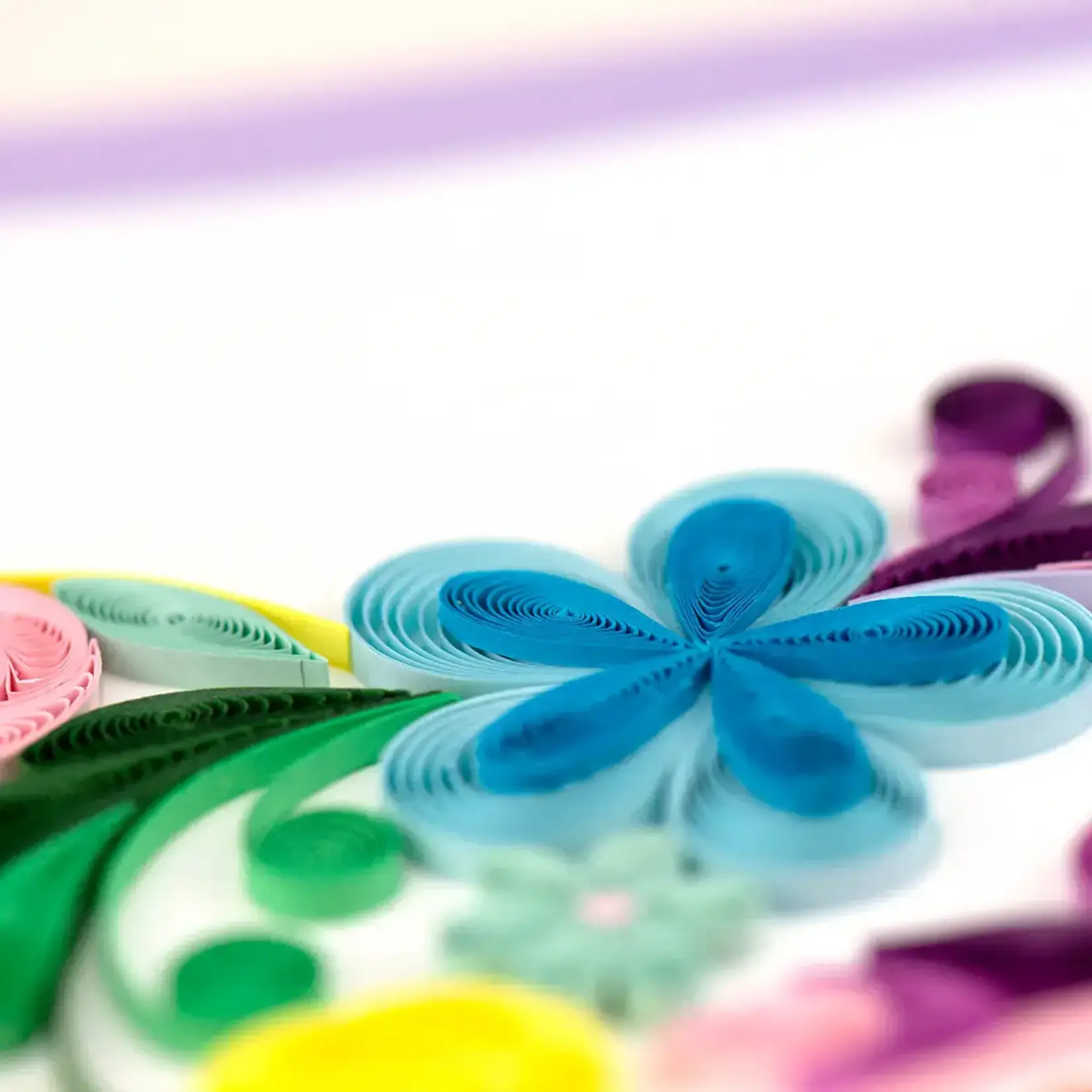 Quilling Card Quilled Floral Rainbow Heart Greeting Card