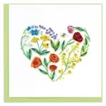 Quilling Card Quilled Garden Heart Greeting Card