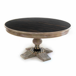 MacKenzie-Childs tuscan farm 62" round pedestal table