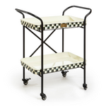 MacKenzie-Childs courtly check 2-tier kitchen cart