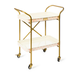 MacKenzie-Childs rosy check 2-tier kitchen cart