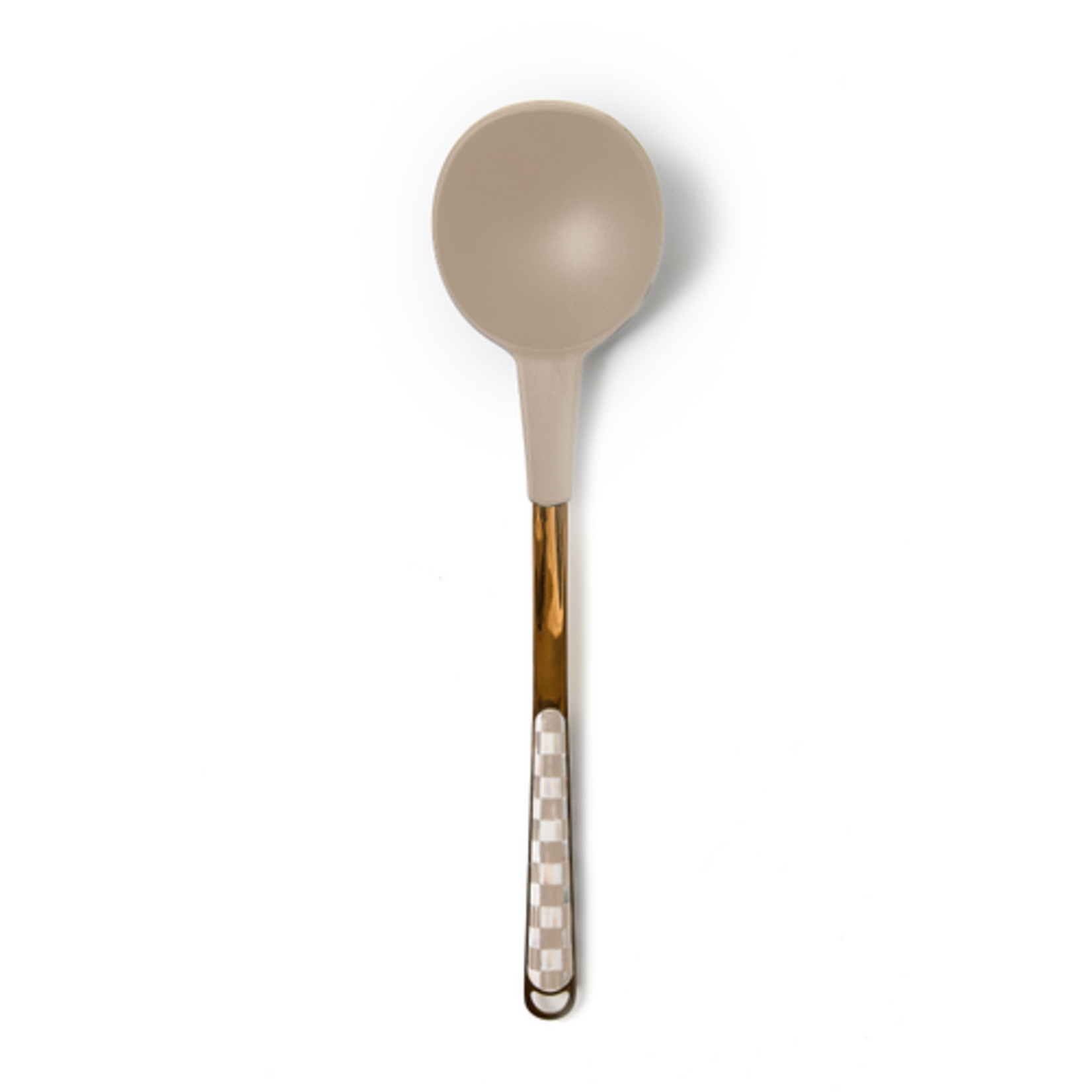 MacKenzie-Childs mocha check ladle