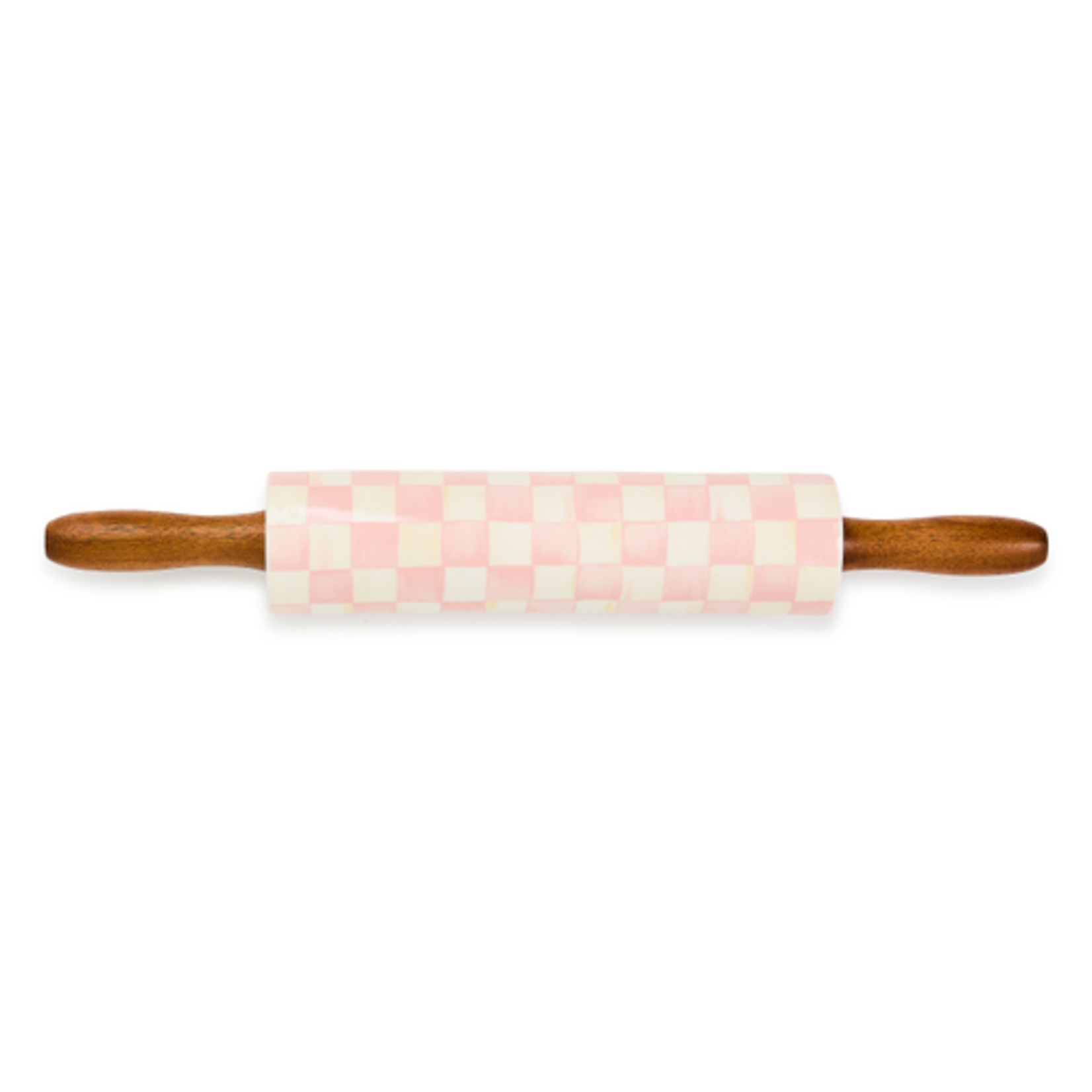 MacKenzie-Childs rosy check rolling pin