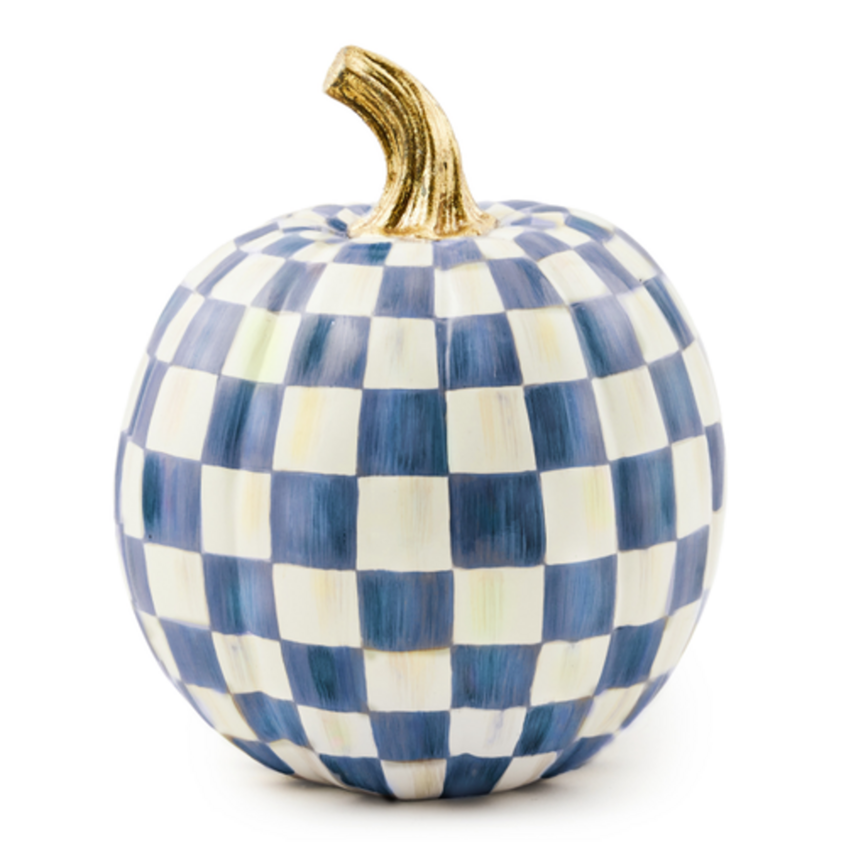 MacKenzie-Childs royal check small pumpkin