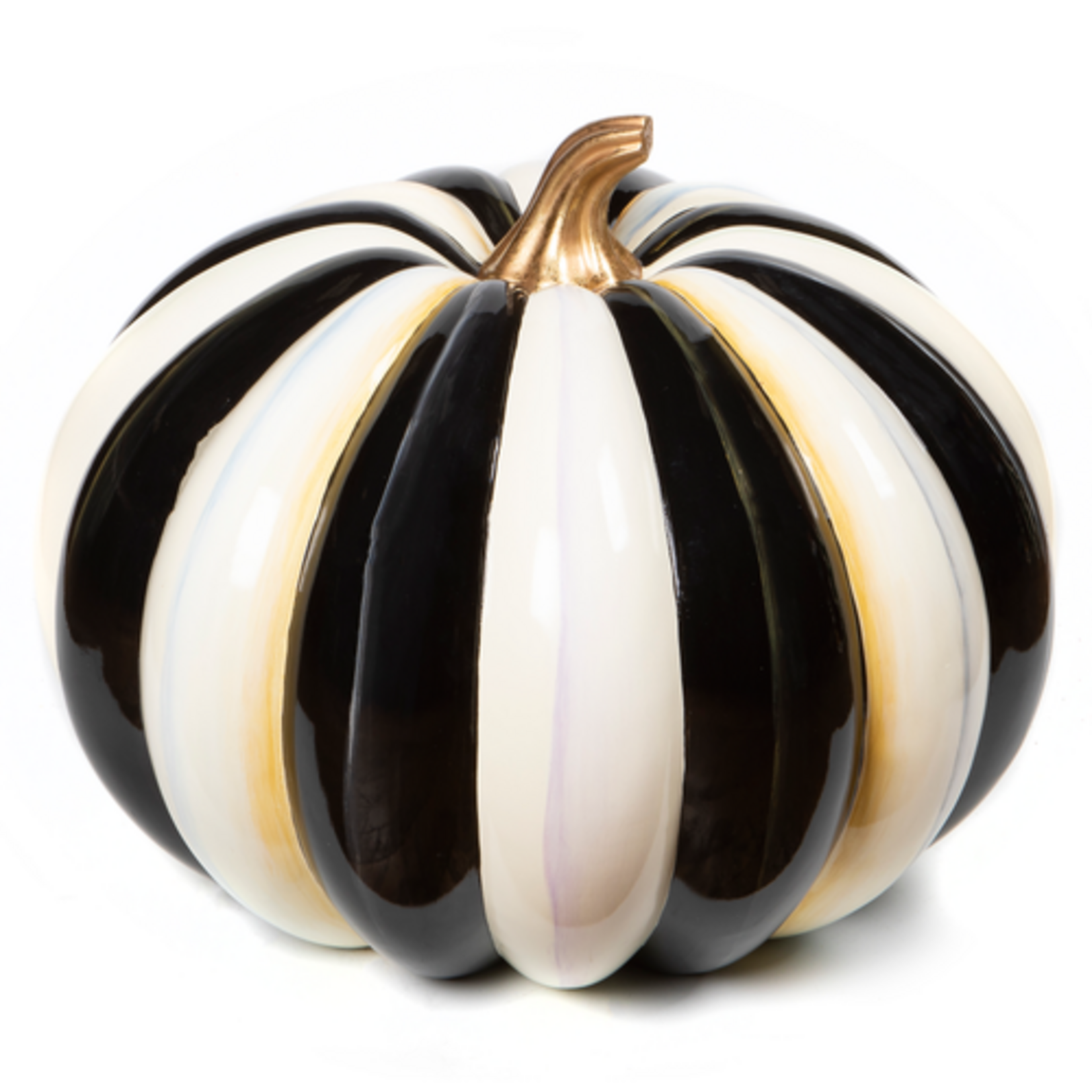 MacKenzie-Childs courtly stripe outdoor trophy pumpkin