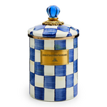 MacKenzie-Childs royal check medium canister