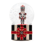 MacKenzie-Childs nutcracker gift snow globe