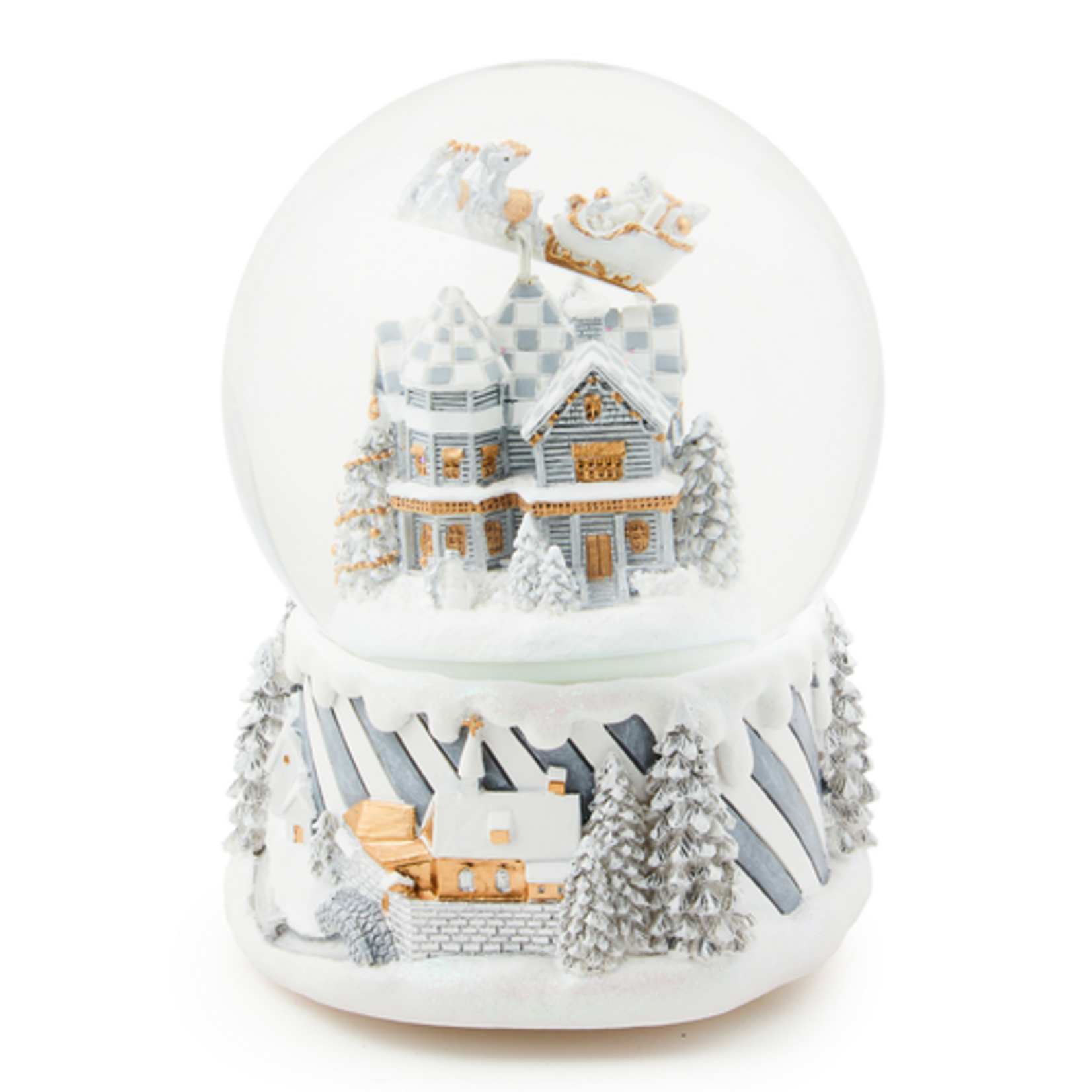 MacKenzie-Childs sterling village snow globe