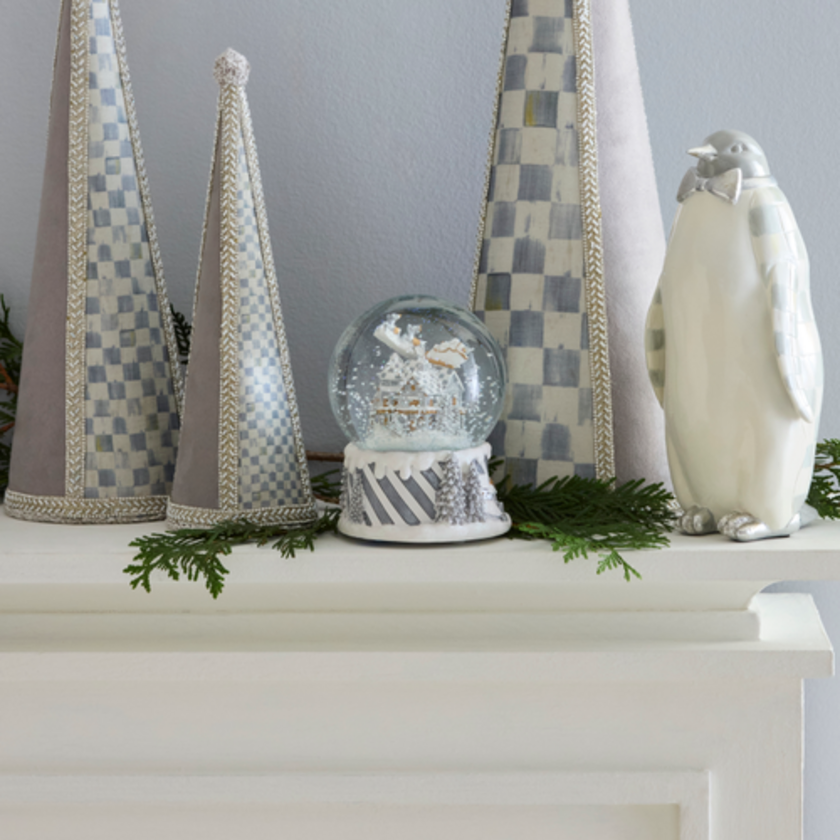 MacKenzie-Childs sterling village snow globe