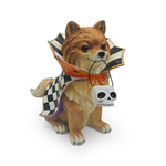 MacKenzie-Childs trick or treat pomeranian dog figurine
