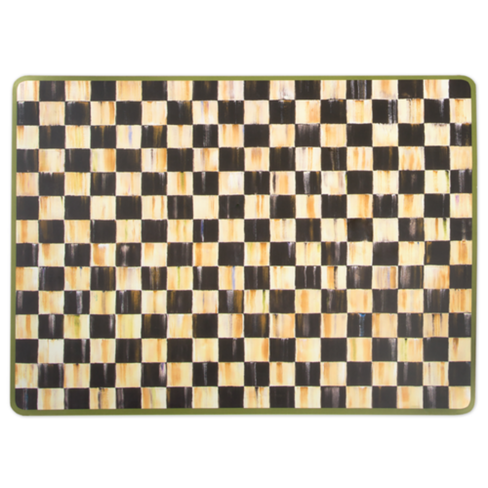 MacKenzie-Childs courtly check cork back placemats, set of 4
