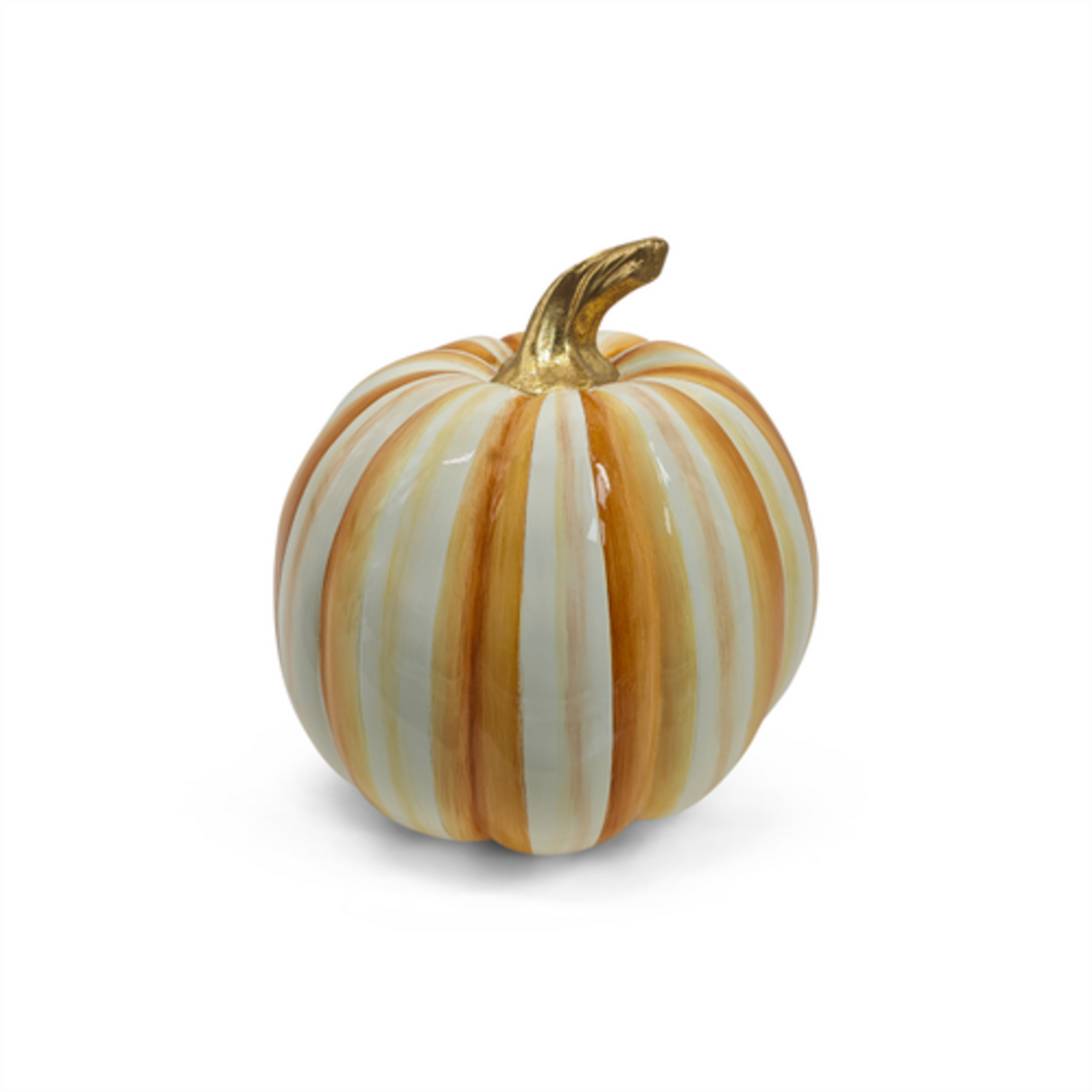 MacKenzie-Childs amber stripe medium pumpkin