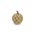 MacKenzie-Childs amber check small pumpkin