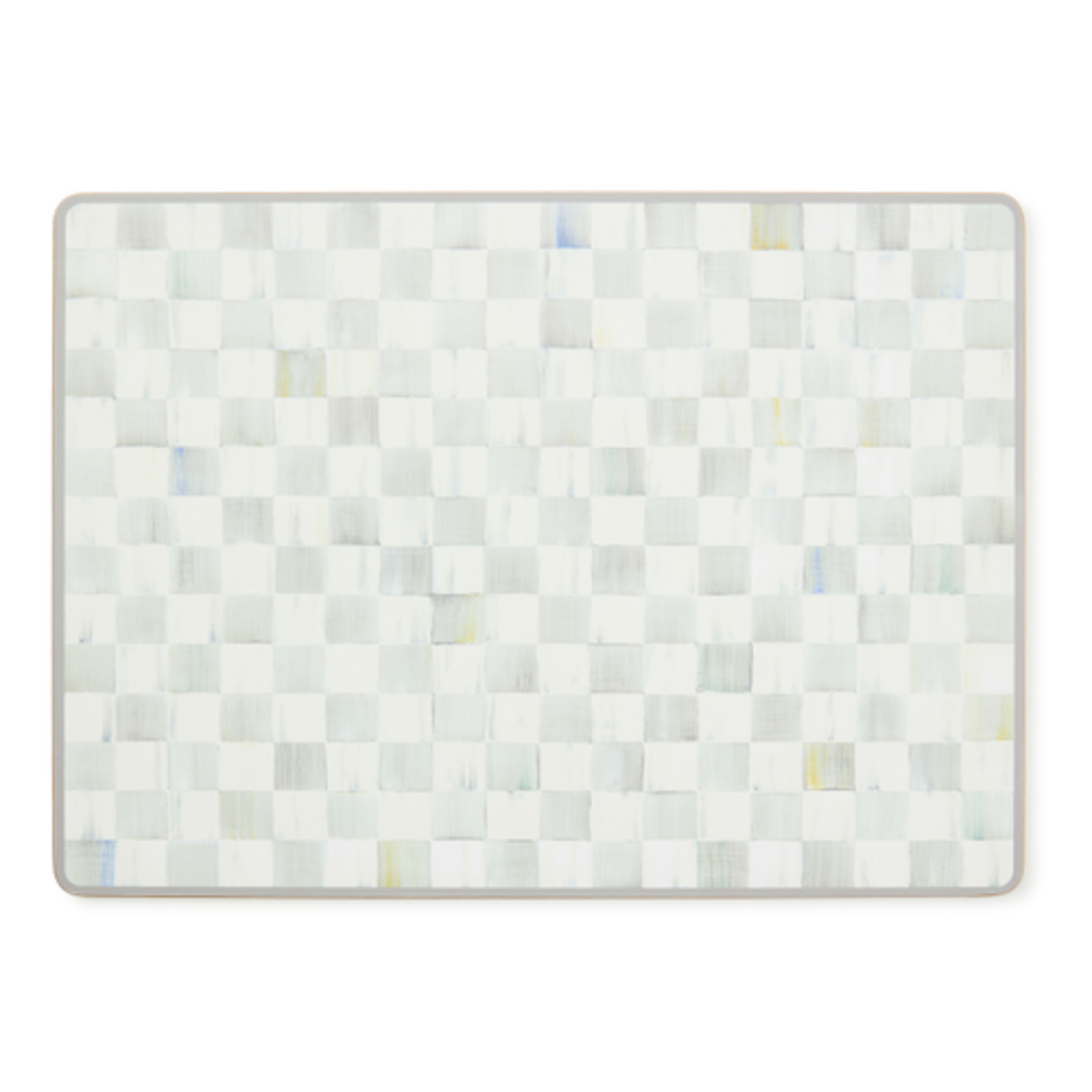 MacKenzie-Childs sterling check cork back placemats, set of 4
