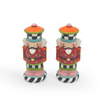 MacKenzie-Childs confetti nutcracker salt & pepper set