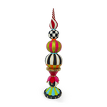 MacKenzie-Childs confetti christmas trophy finial