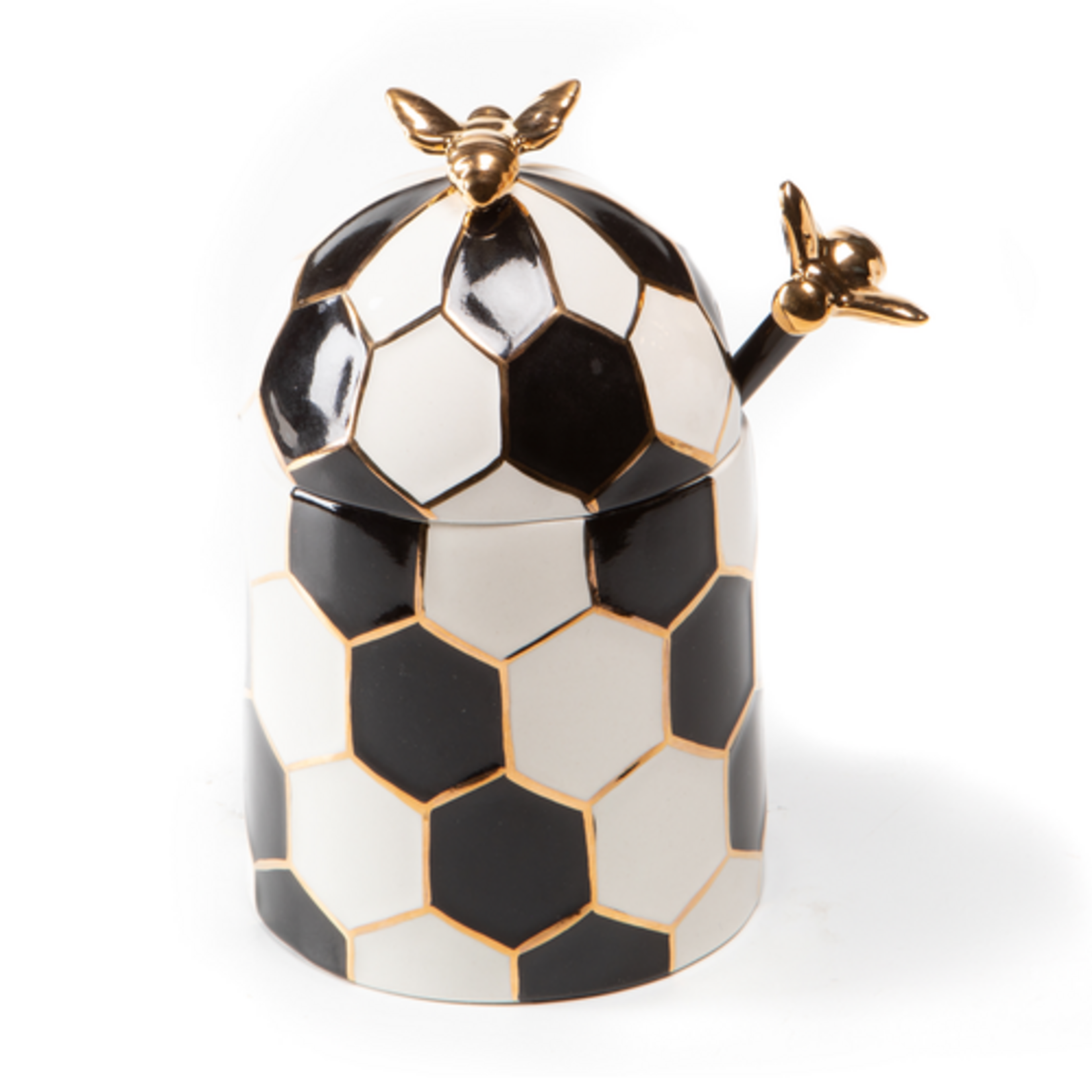 MacKenzie-Childs queen bee honey pot