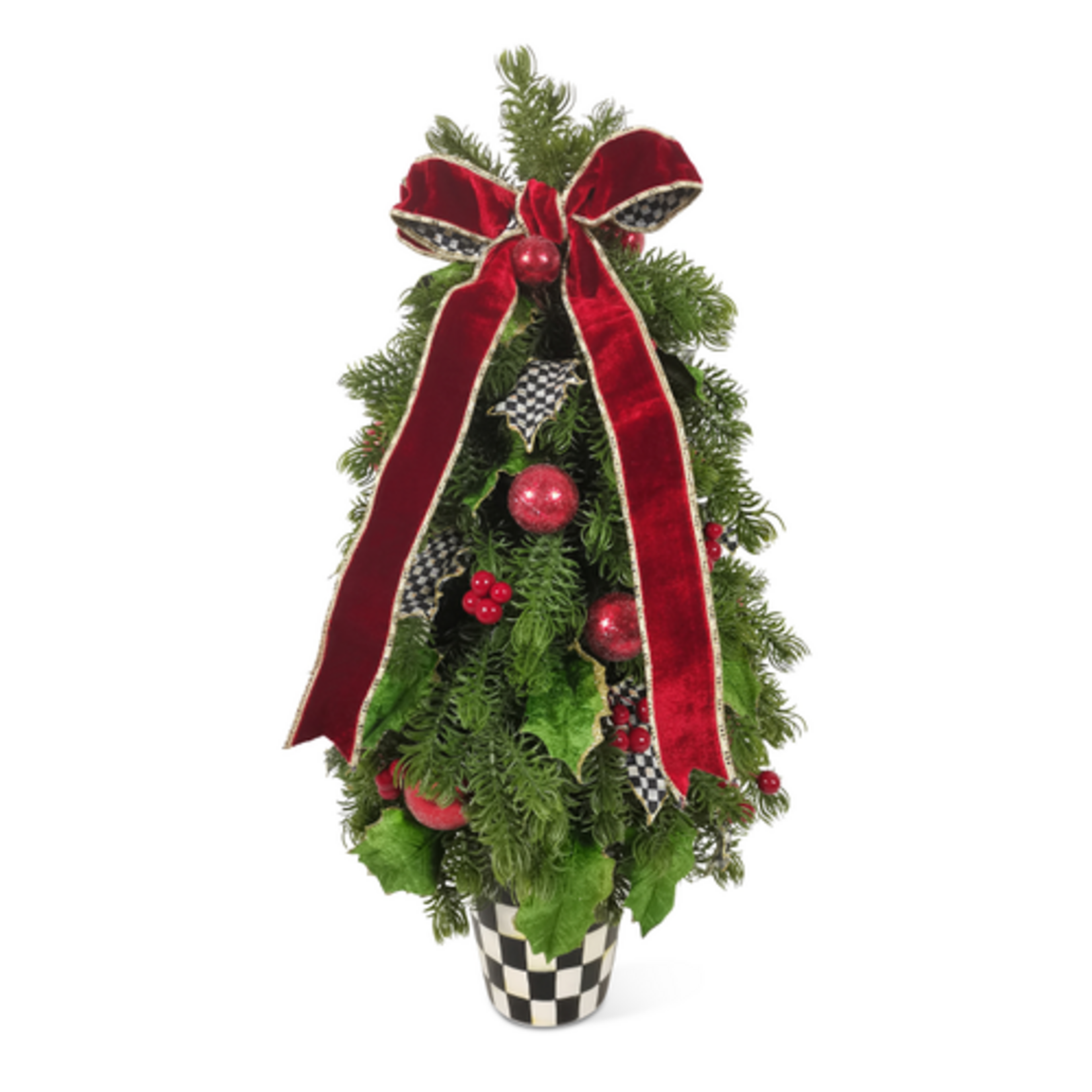 MacKenzie-Childs courtly holly tabletop tree