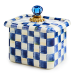 MacKenzie-Childs royal check recipe box
