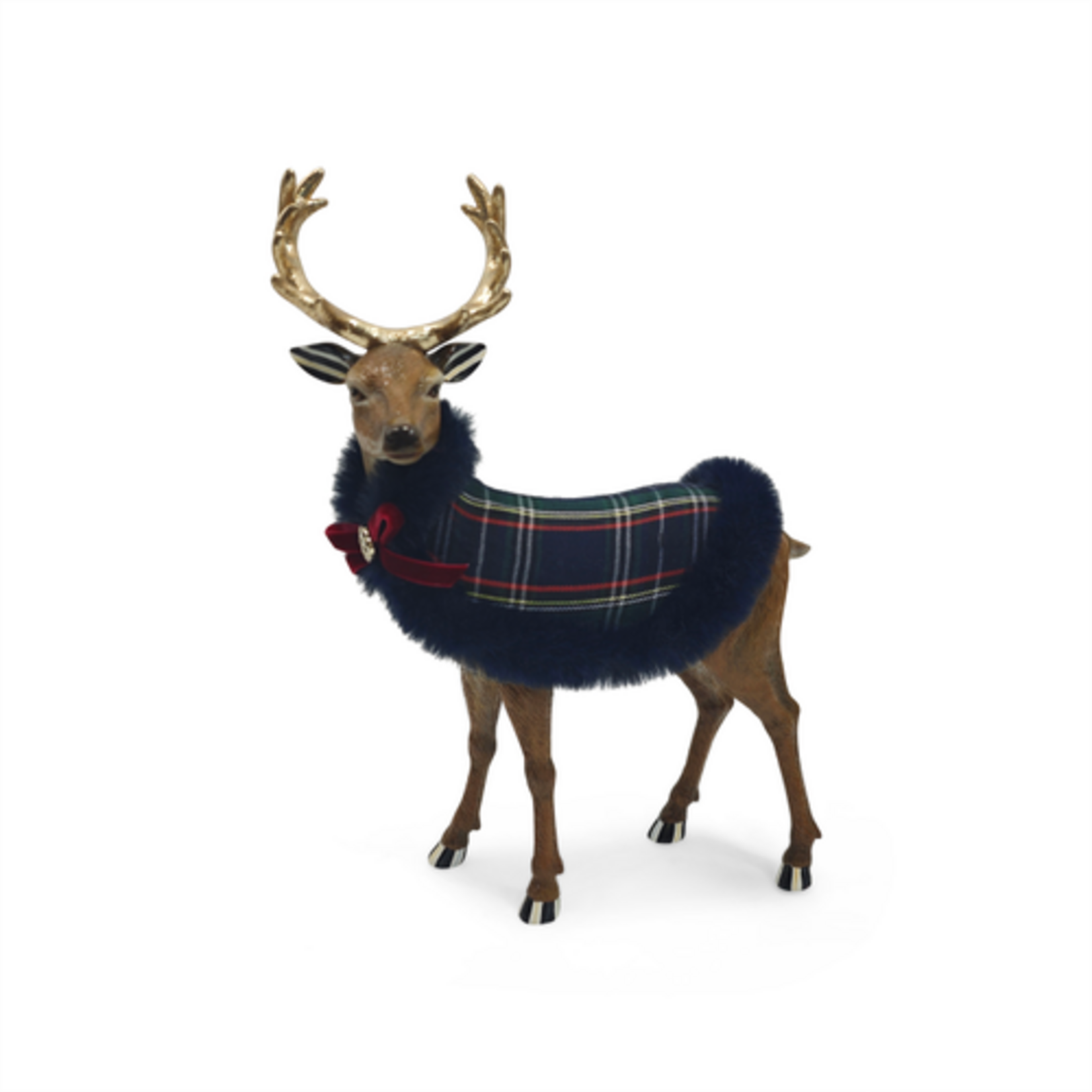 MacKenzie-Childs timeless tartan standing deer