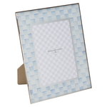 MacKenzie-Childs sky check 5" x 7" glass frame