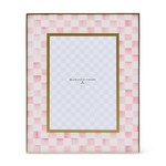 MacKenzie-Childs rosy check 5" x 7" glass frame