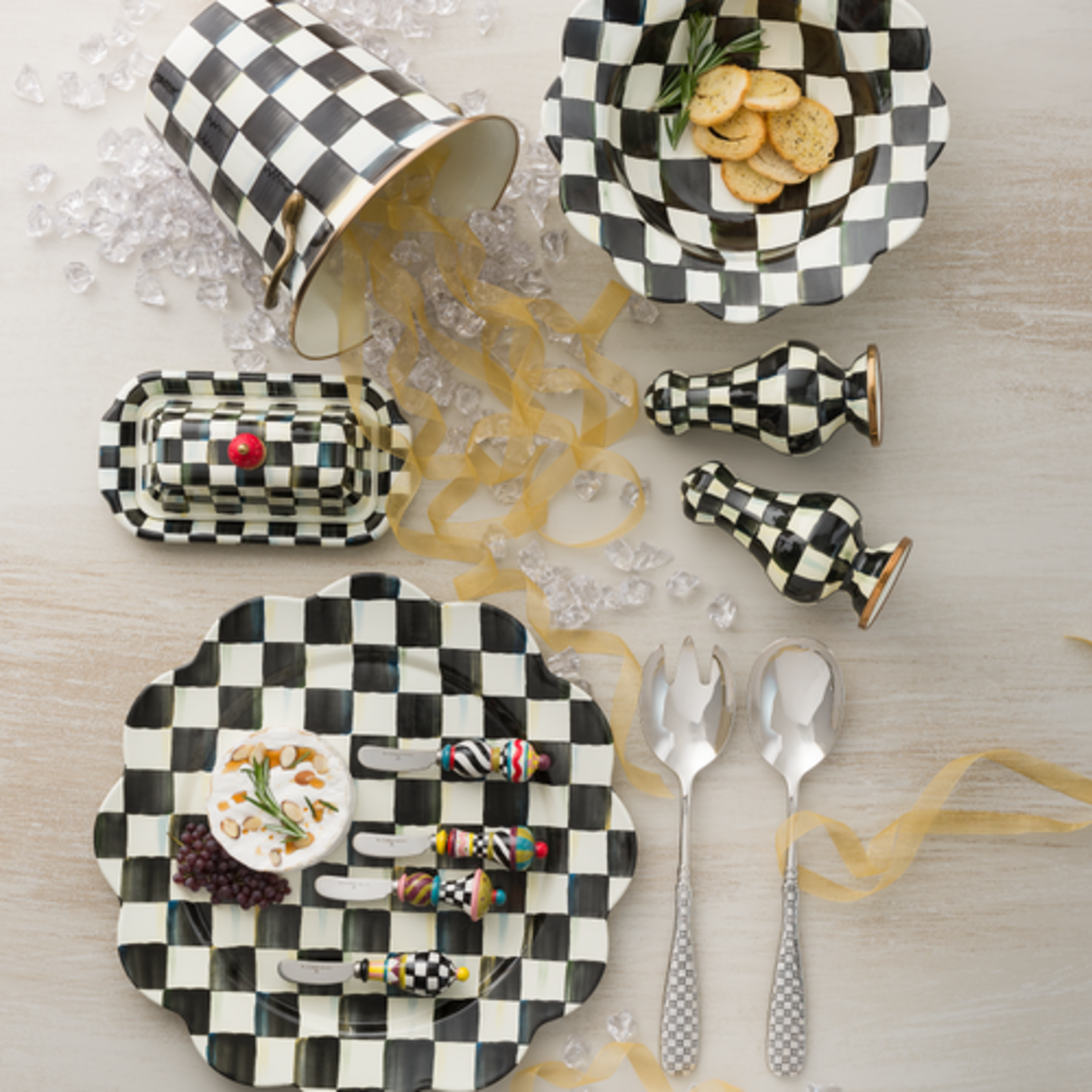 MacKenzie-Childs jubilee spreaders, set of 4