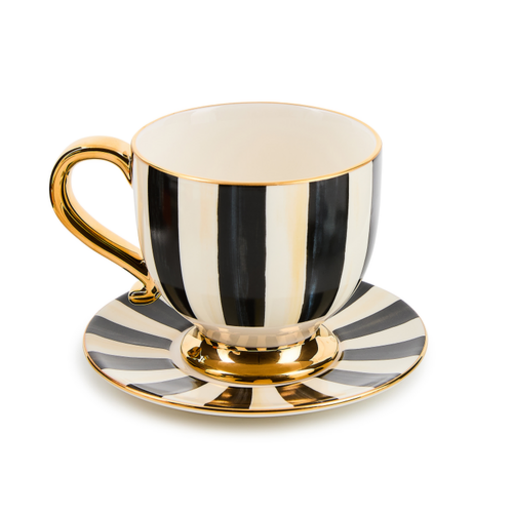 MacKenzie-Childs courtly stripe cappuccino cup