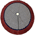 MacKenzie-Childs timeless tartan 60" tree skirt