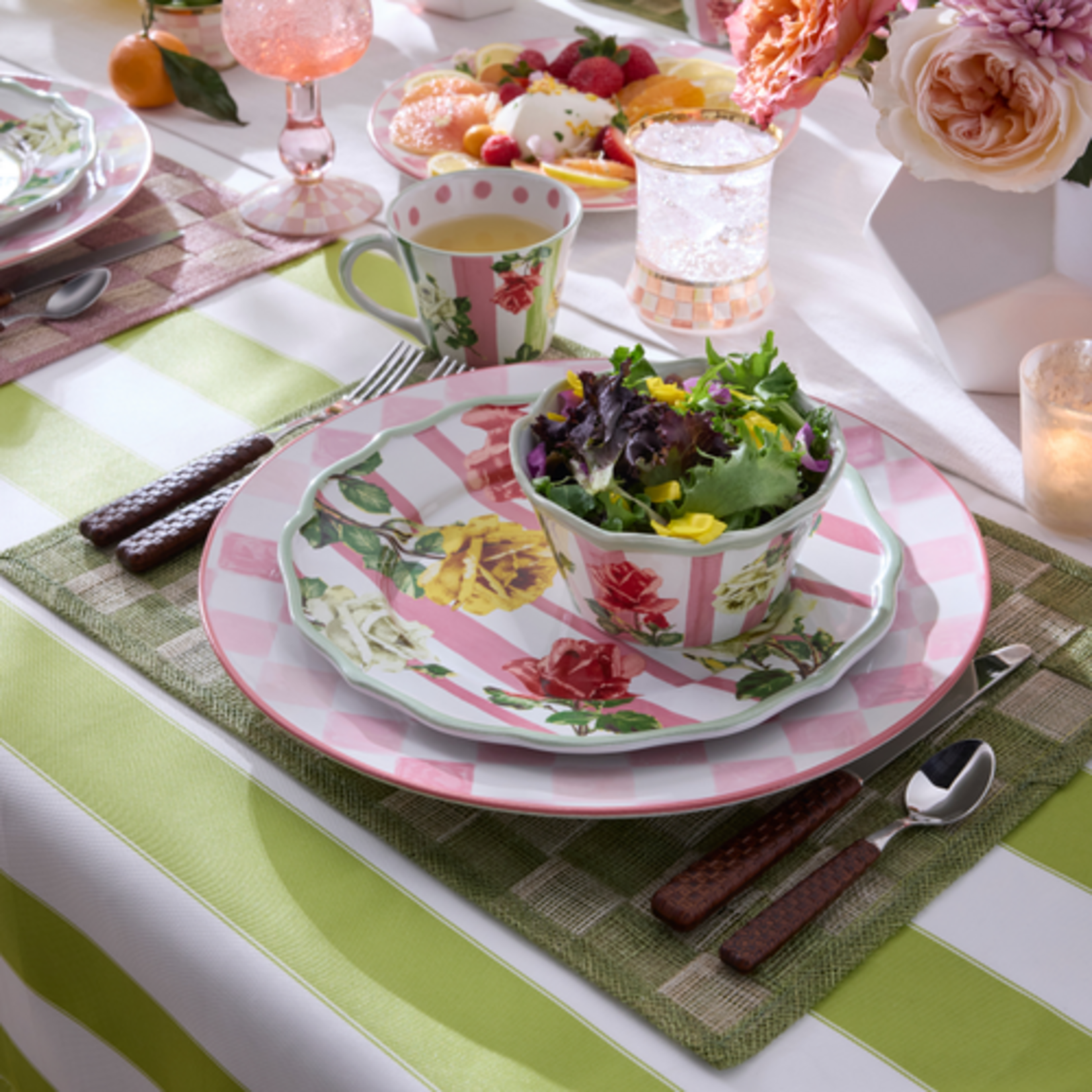 MacKenzie-Childs garden gala dinner plate