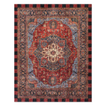 MacKenzie-Childs heriz checked red 8' x 10' washable rug