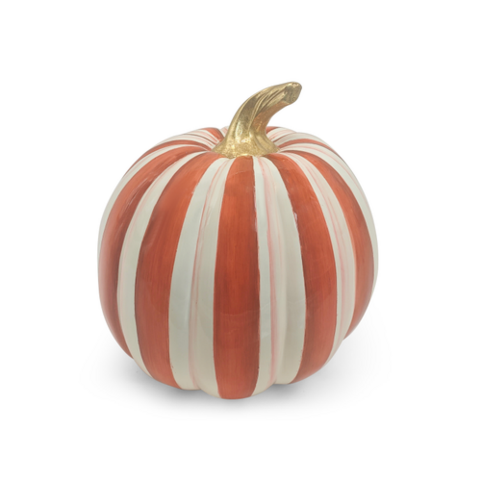 MacKenzie-Childs paprika stripe medium pumpkin