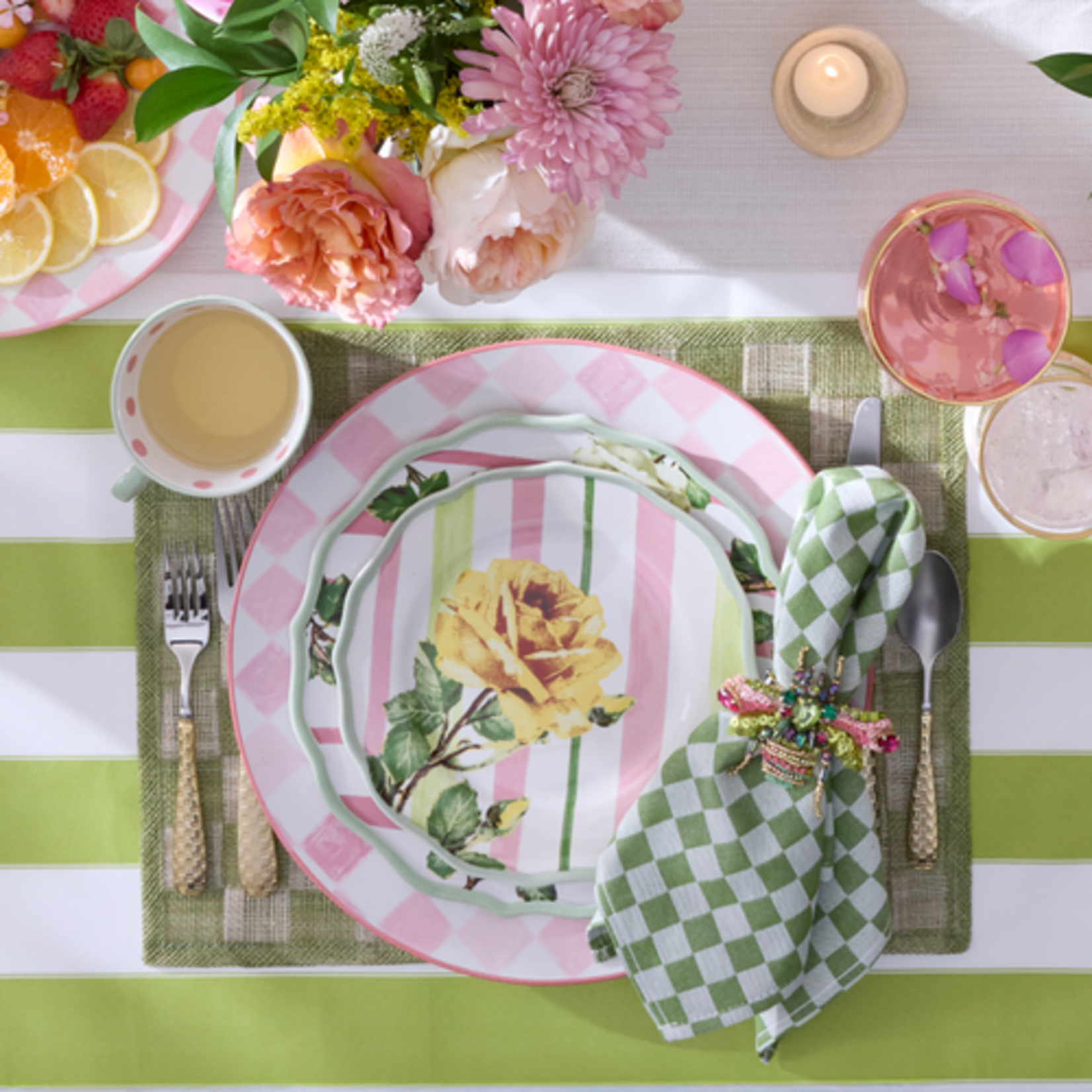 MacKenzie-Childs garden gala salad plate