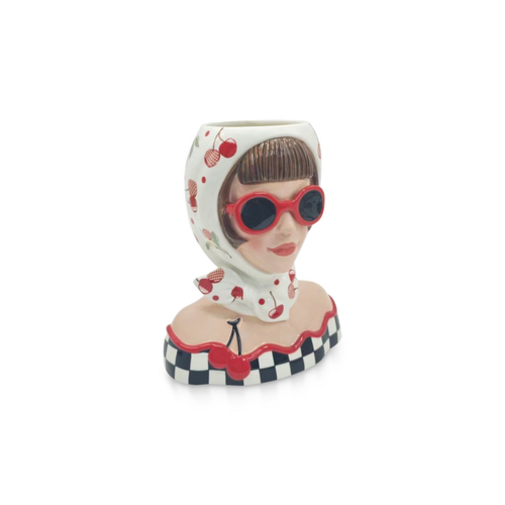 MacKenzie-Childs mon cheri bust vase