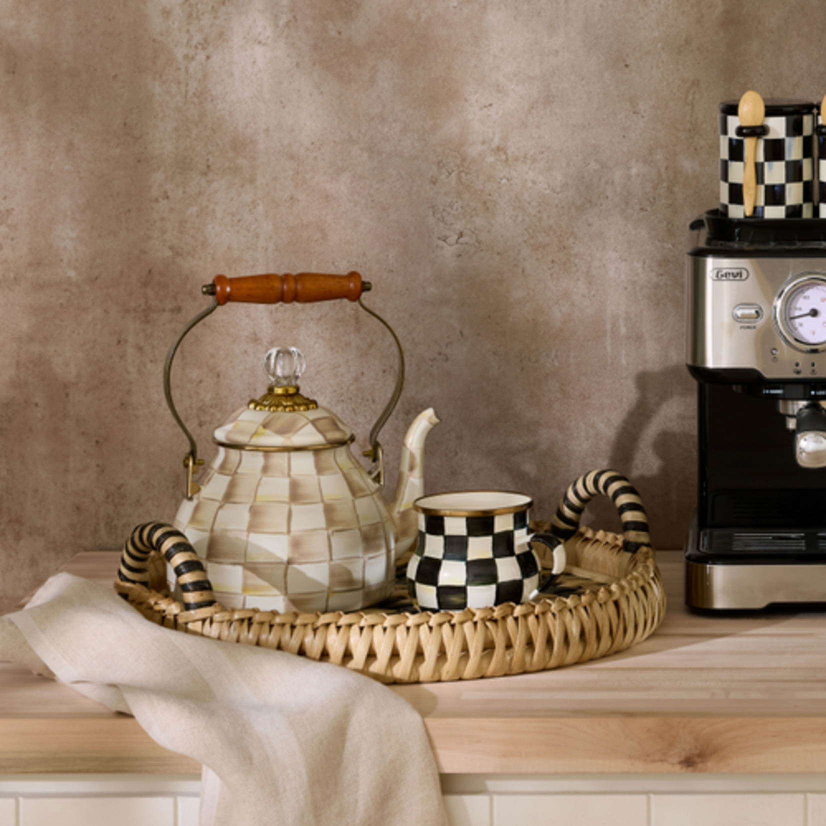 MacKenzie-Childs lanai round serving tray