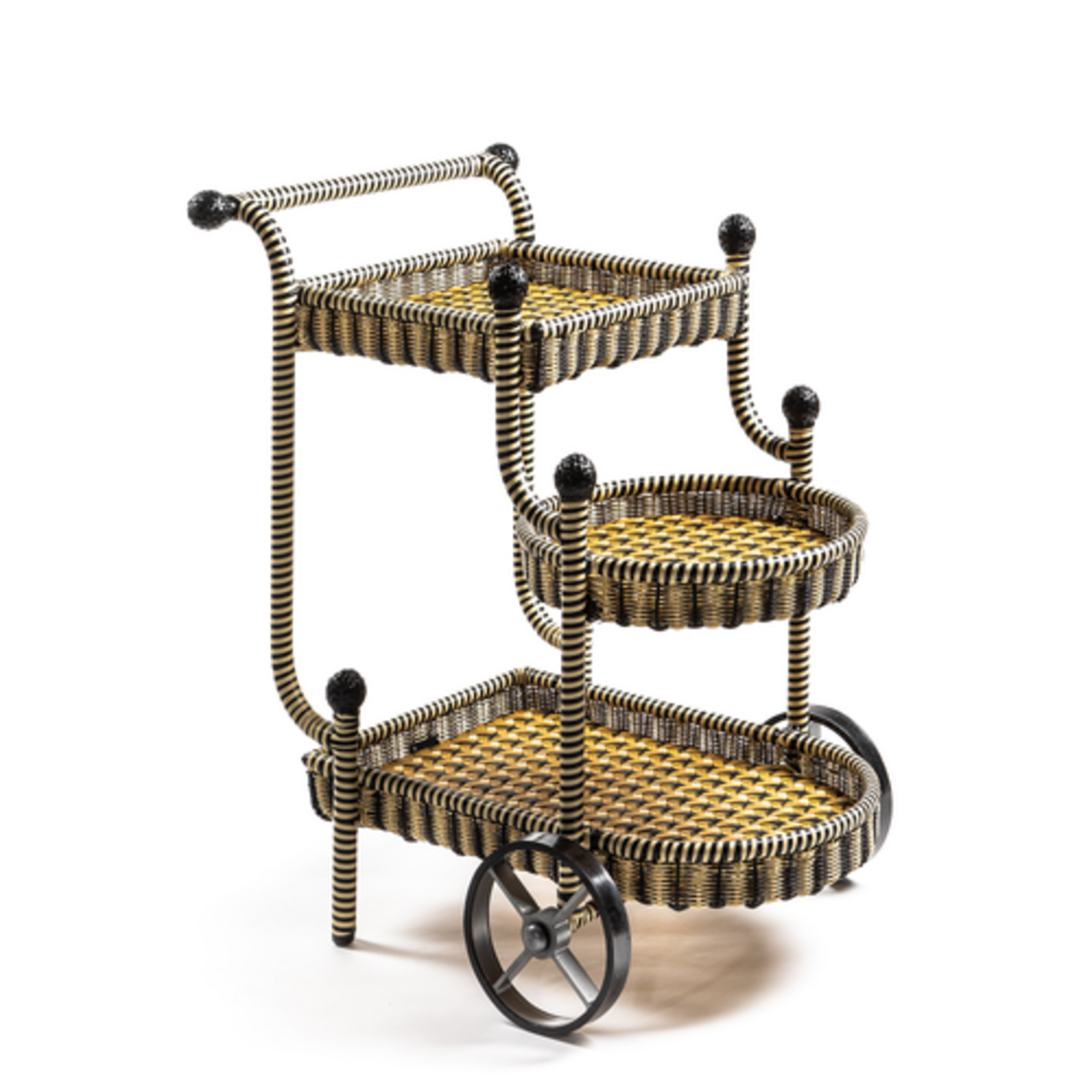 MacKenzie-Childs courtyard bar cart
