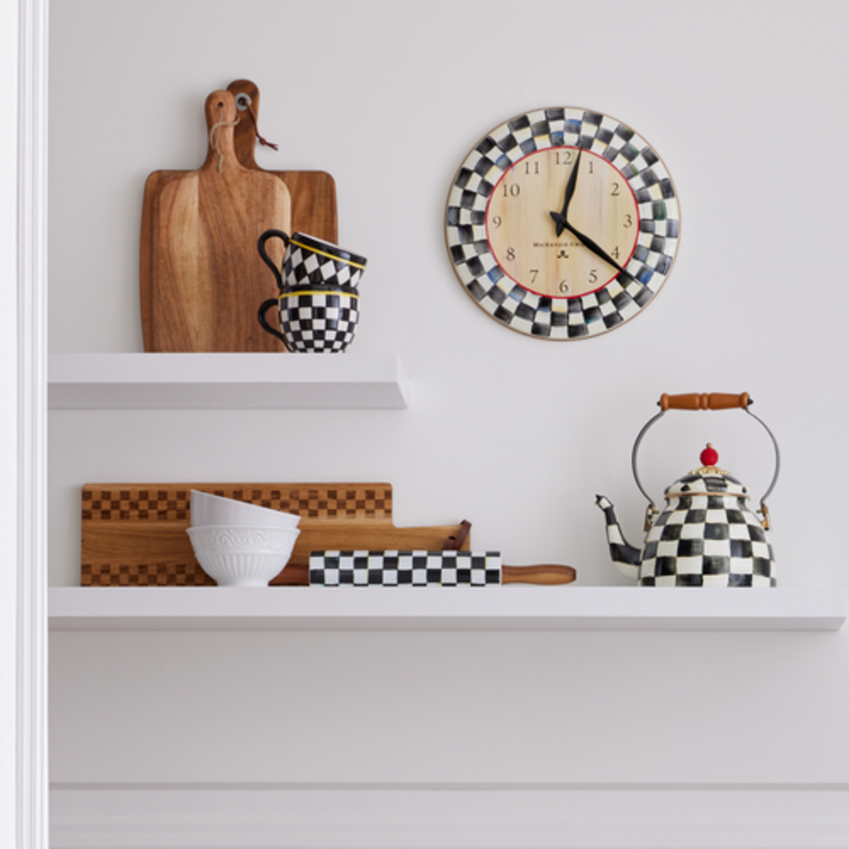 MacKenzie-Childs courtly check rolling pin